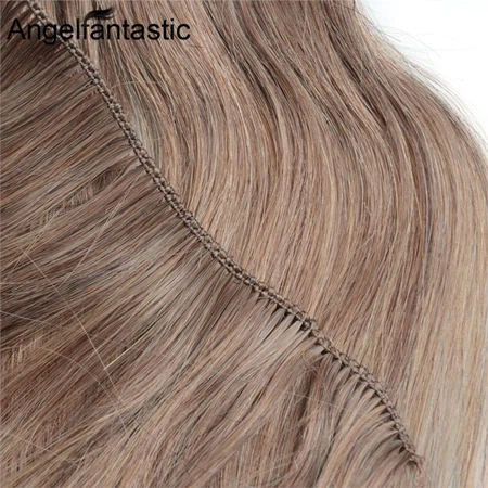 human hair hand tied extension(001)