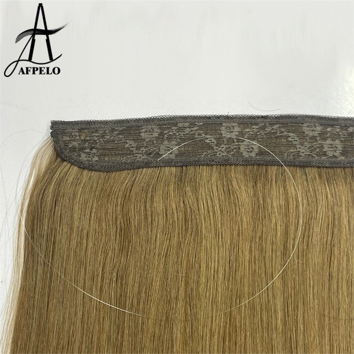 Natural halo hair extensions